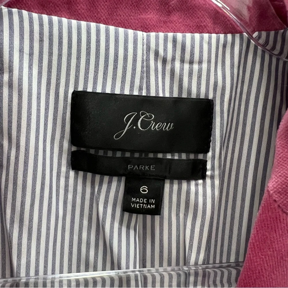 J. Crew Parke Blazer Pink Velvet Size 6 - Picture 13 of 16